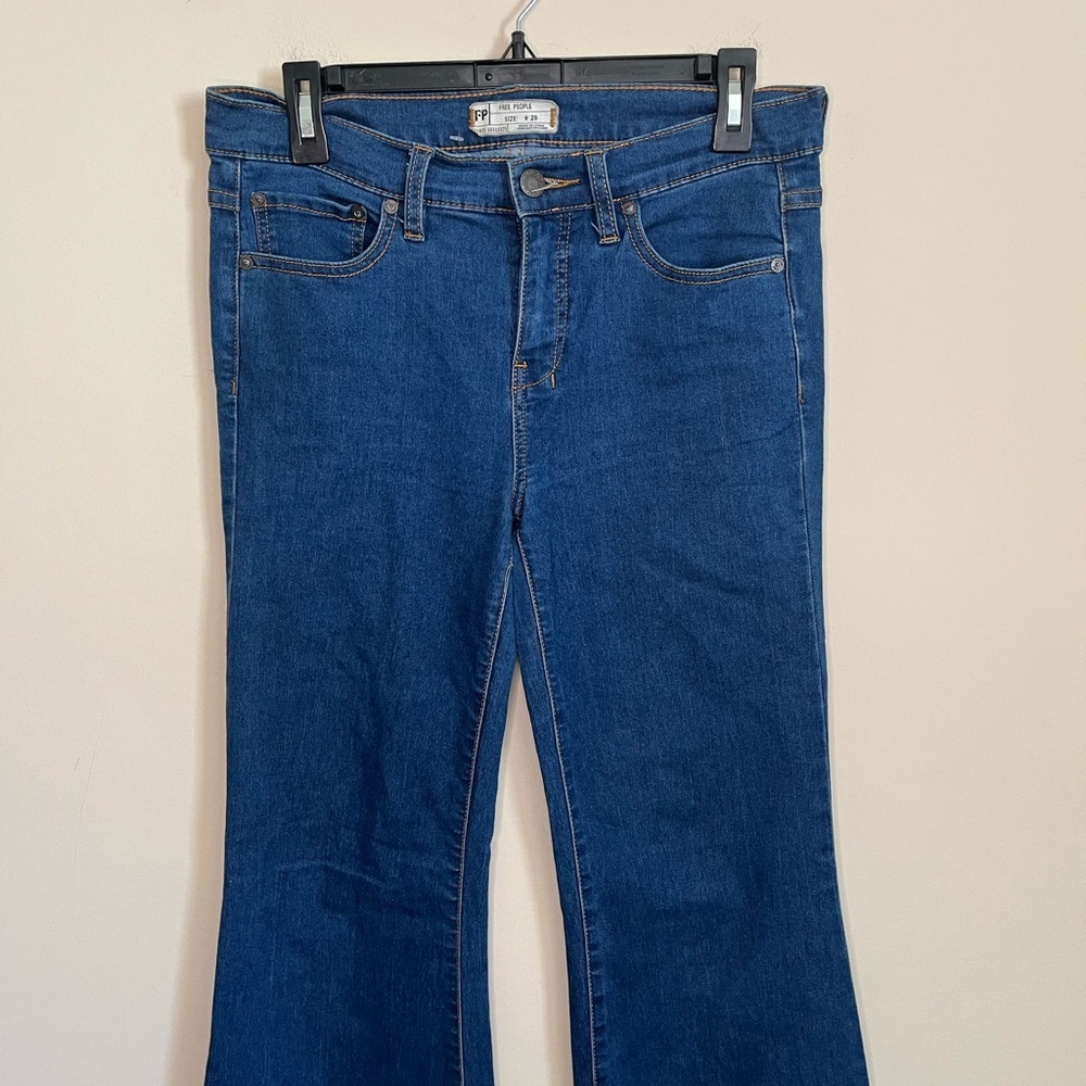 Free People Wide Leg Jeans Size 29 - Picture 3 of 14